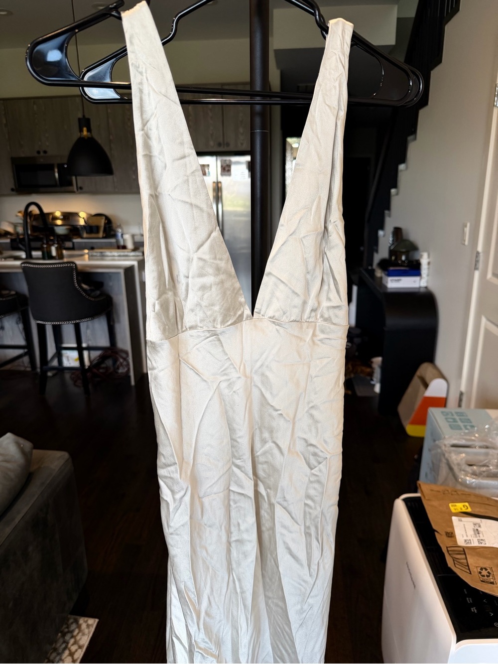 NILI LOTAN Bionca Dress in Pearl Size 8 $1190 MSRP - Picture 6 of 6